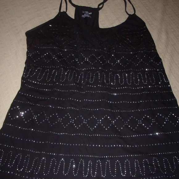Lane Bryant Tops - lane bryant black bling racerback shirt size 18/20